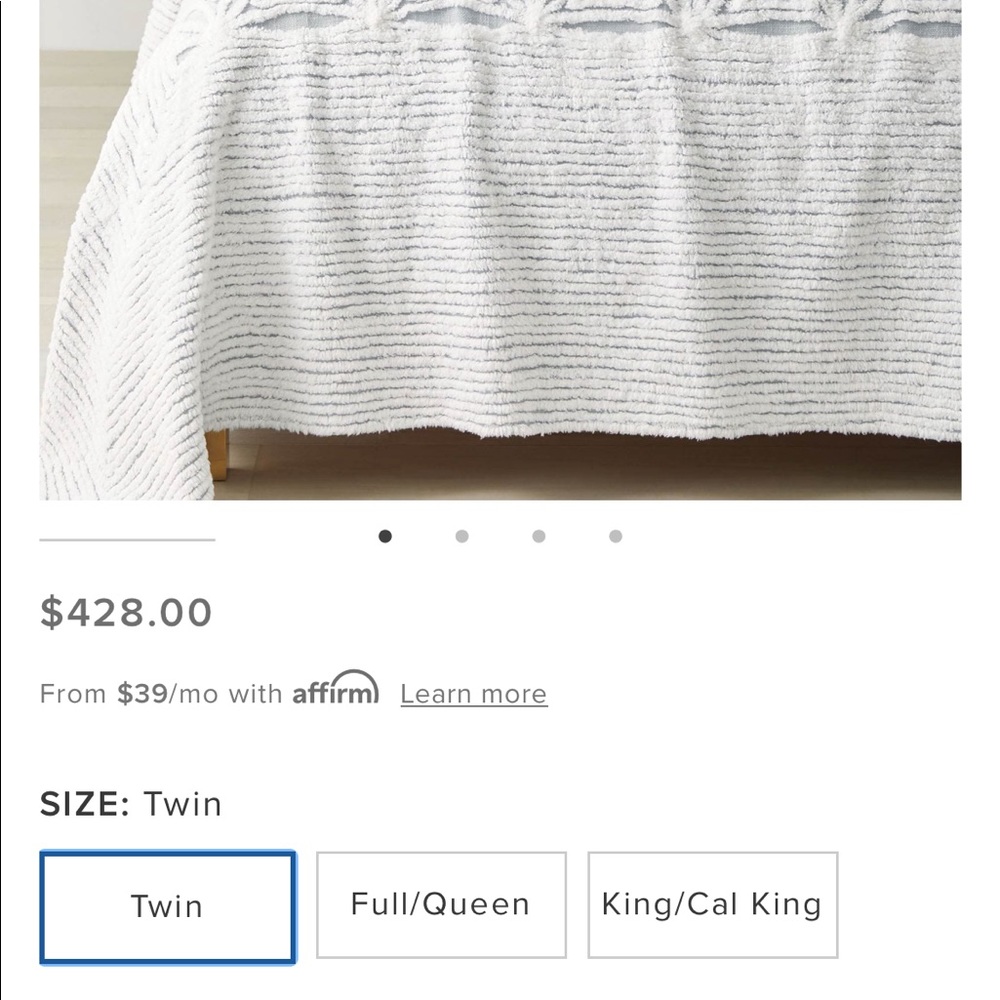New In Package Serena  & Lily Marion Bedspread in Sky - Picture 5 of 9